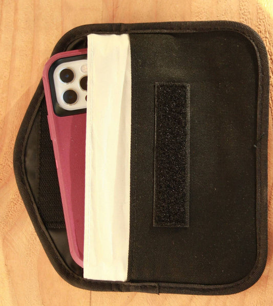 ok. DOUBLE LAYERED Phone Pouch and Wallet. Blocks RFID, Bluetooth, EMF, GPS, Cell Signals, and More