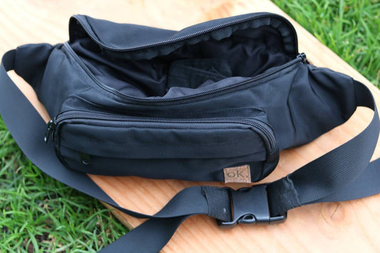 EMF Protection Waist Bag [OK.] Block Radiation 5G Wifi Blocking Fanny Pack using Silver Micro Threads. Block waves from 5g Cell Phones!